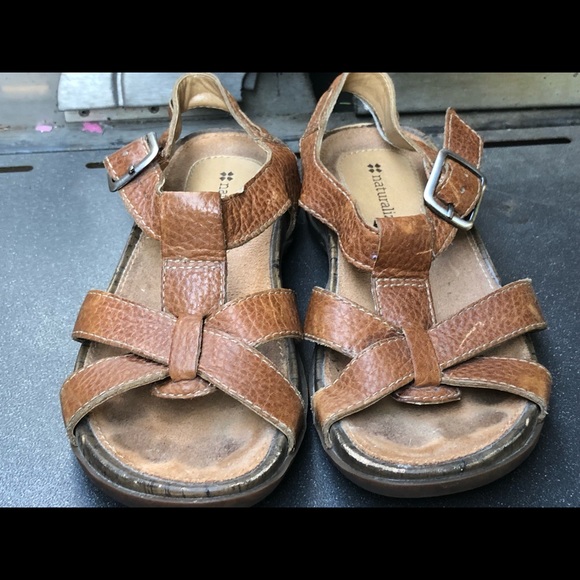 naturalizer Montreat Brown Leather Sport Sandals - Picture 2 of 10